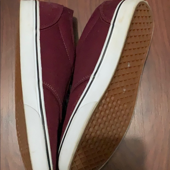 Men’s Vans sz 10 color maroon - Picture 4 of 5